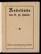 Libretto zu Rodelinde