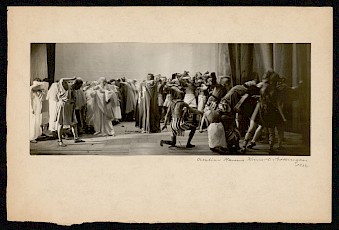 Caesar wird vom Volk am Nil empfangen