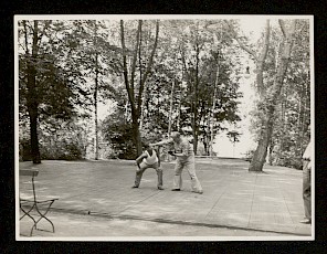 Karl Bergeest mit Hanns Niedecken-Gebhard und Joachim Polley